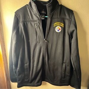 Youth Large NFL Team Apparel Pittsburgh Steelers Zip Up Jacket